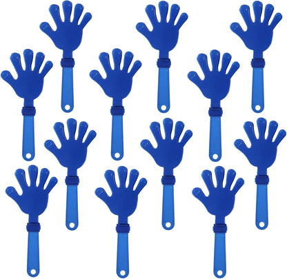 12 Pieces Black Hand Clappers 7.5 Inch Clappers Noisemakers Noise Makers Party Favors Plastic Party Clapper for Sporting Events Cheers Ball Dance Basketball Football Noisemakers（Black）