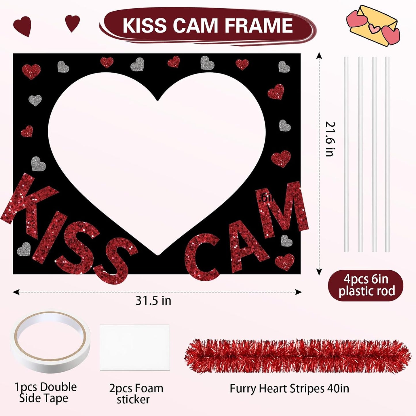 RattanView 2026 Graduation Photo Booth Props Frame Class of 2026 Congrats Grad Selfie Picture Frame, Cardboard Large Photo Booth Prop for High School & College Graduation Party Decorations