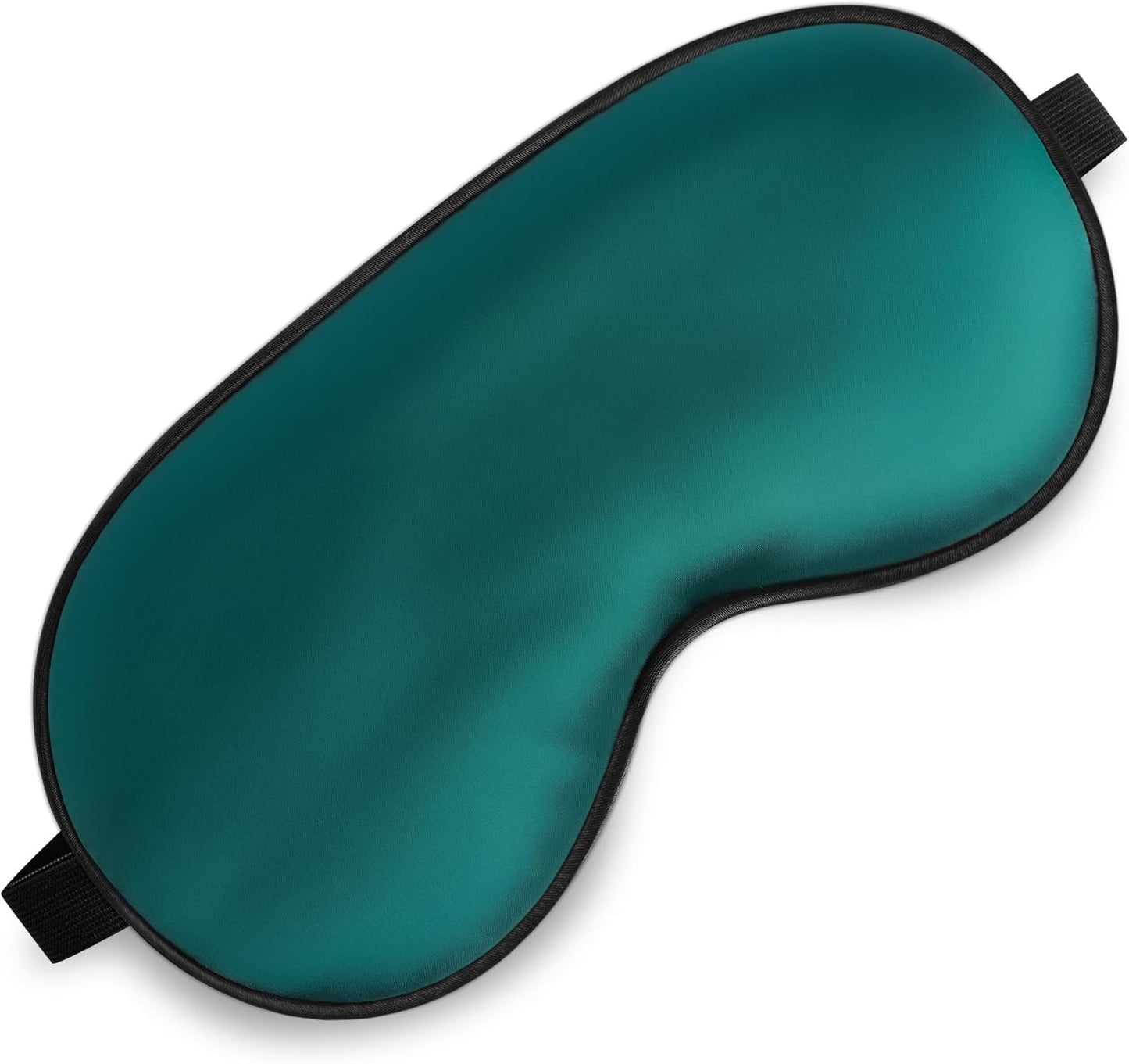Silk Eye Mask with Adjustable Strap, Satin Blackout Sleeping Mask for Men&Women, Comfortable Blindfold Eyeshade for Night Sleep(Blue)