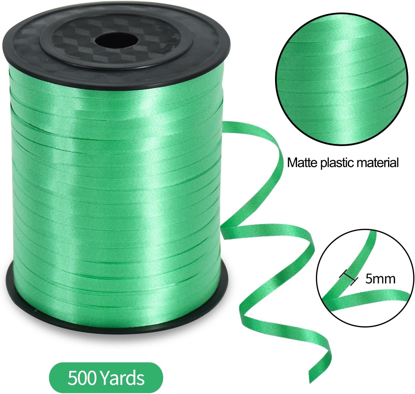 TONIFUL 500 Yards Curling Ribbon-Balloon Ribbon-Balloon String for Art&Craft Decor,Gift Wrapping,Ribbons and Bows for Christmas New Year Birthday Gifts (Silver)