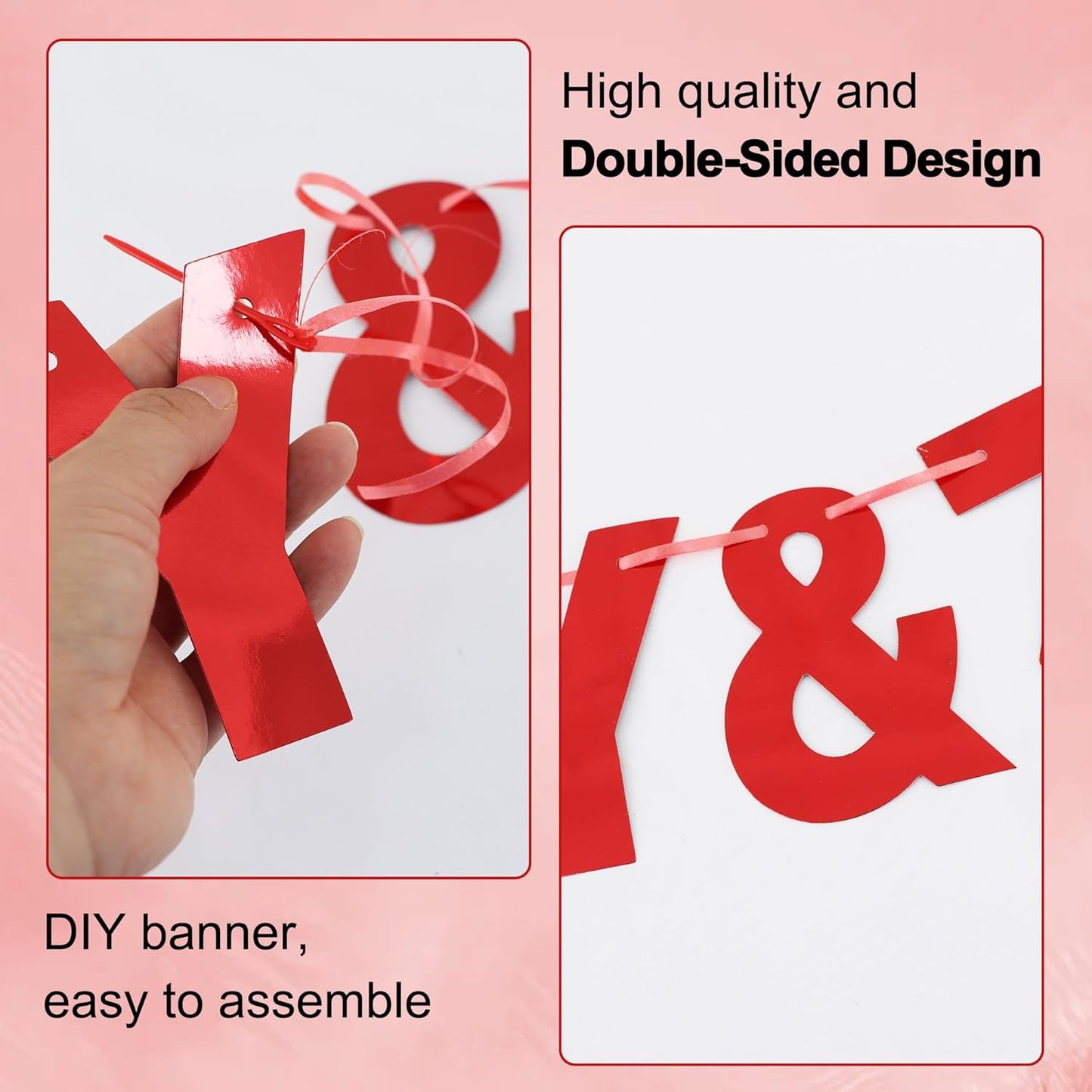 BEISHIDA 116 PCS A-Z DIY Letter Banner Kit Make Your Own Banner Including 111 Letters and Numbers 3 Rope and 2 Threading Device,Customized for Birthday Graduation Wedding Decor Black