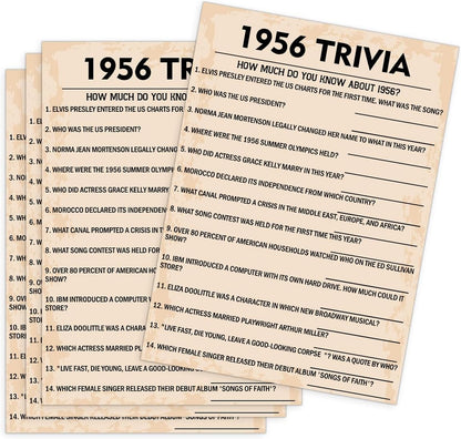 QUPT 40th Birthday Party Games, Movies in 1986 Games, Birthday Party Supplies for Adults, Fun 1986s Party Game，Pack of 30 Cards