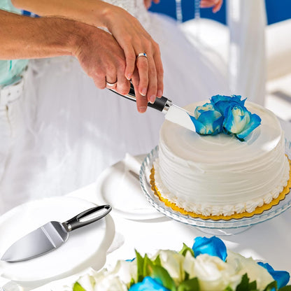 Cake Cutting Set for Wedding Cake Knife and Server Set, Cake Cutter and Pie Spatula, Cake Server and Knife Set of 2