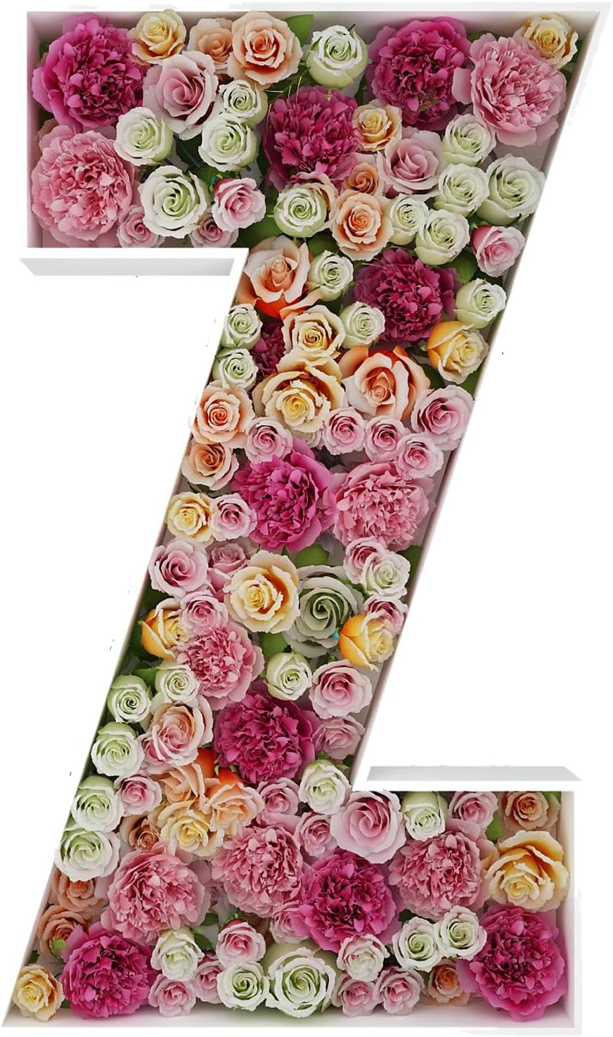 JW Passion - Premium Quality Made 3FT Tall Mosaic Balloon Frame Big Marquee Light Up Letters DIY Kit for Birthday Party Wedding Backdrop Decor Letter A Pre-Cut Foam Board