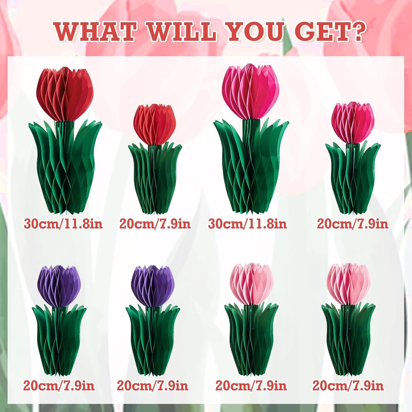 SUNBEAUTY 9PCS Spring Wildflower Party Decorations Wild Flowers Honeycomb Centerpieces for Tables Wildflower Birthday Spring Flower Theme Party Decorations for Garden Baby Shower, Easter, Mothers Day