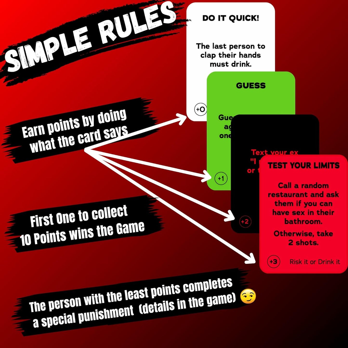 | Fun Drinking Game for Adults: 150 Hilarious Dares & Risky Questions | Adult Party Games for Block Party, Pregame, College, Girls Night, Bachelorette