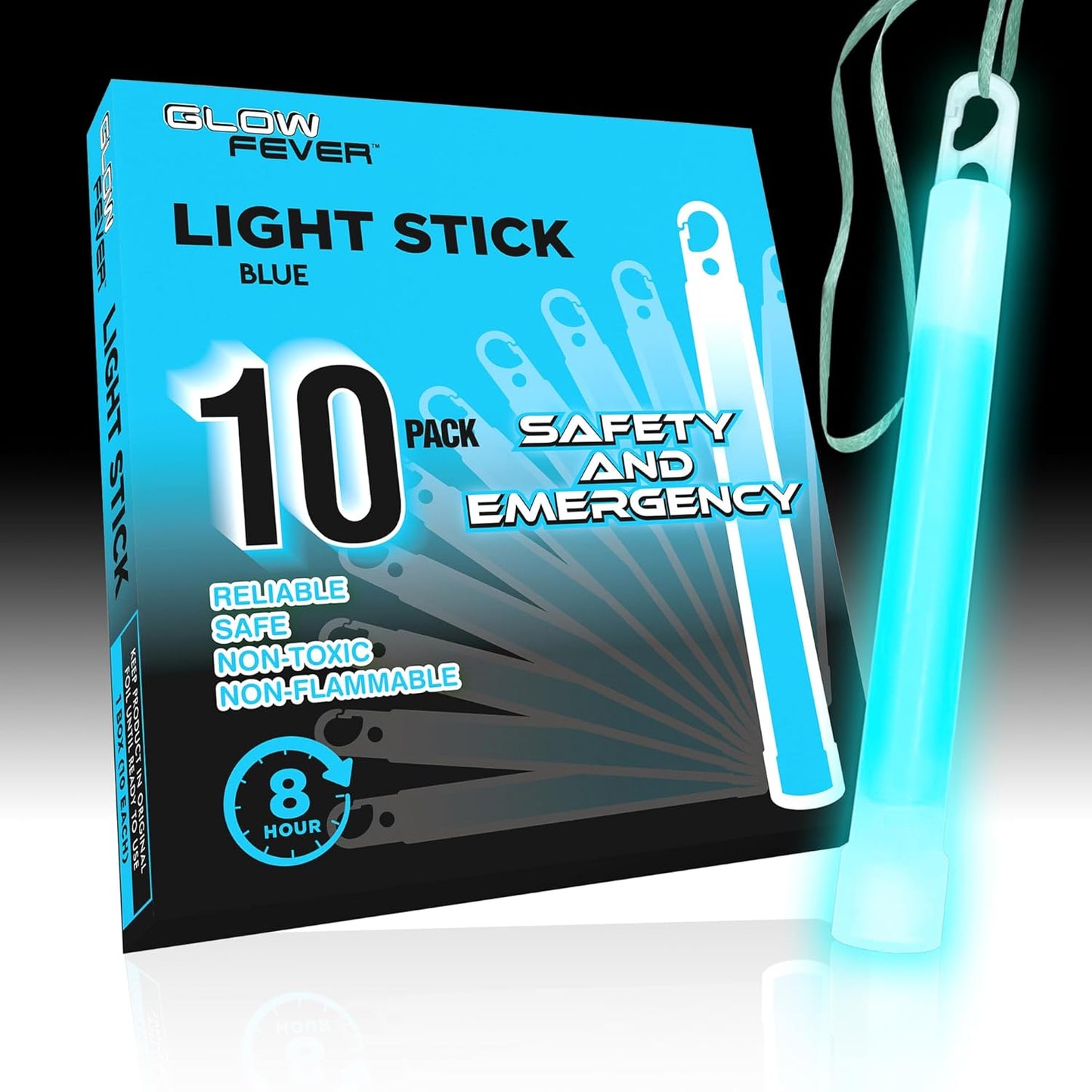 Glow Fever Emergency Safety Military Grade Glow Sticks, 30pcs 6'' Lightsticks, Light Up Ultra Bright with 12 Hours Duration. for Hiking Party Camping Blackouts Hurricane Shelter Survival Kit (Yellow)