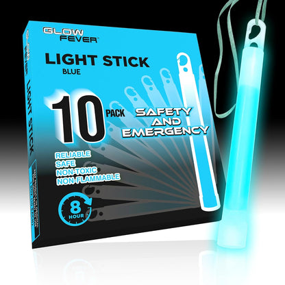 Glow Fever Emergency Safety Military Grade Glow Sticks, 30pcs 6'' Lightsticks, Light Up Ultra Bright with 12 Hours Duration. for Hiking Party Camping Blackouts Hurricane Shelter Survival Kit (Yellow)
