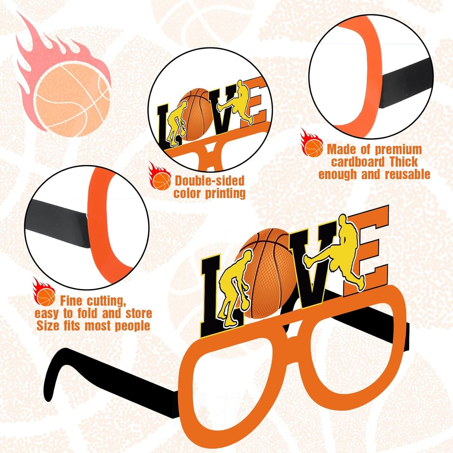 32 Pcs Spa Party Favors Paper Glasses Makeup Paper Eyeglasses Frames Spa Photo Booth Props Selfie Props for Makeup Birthday Party Decorations