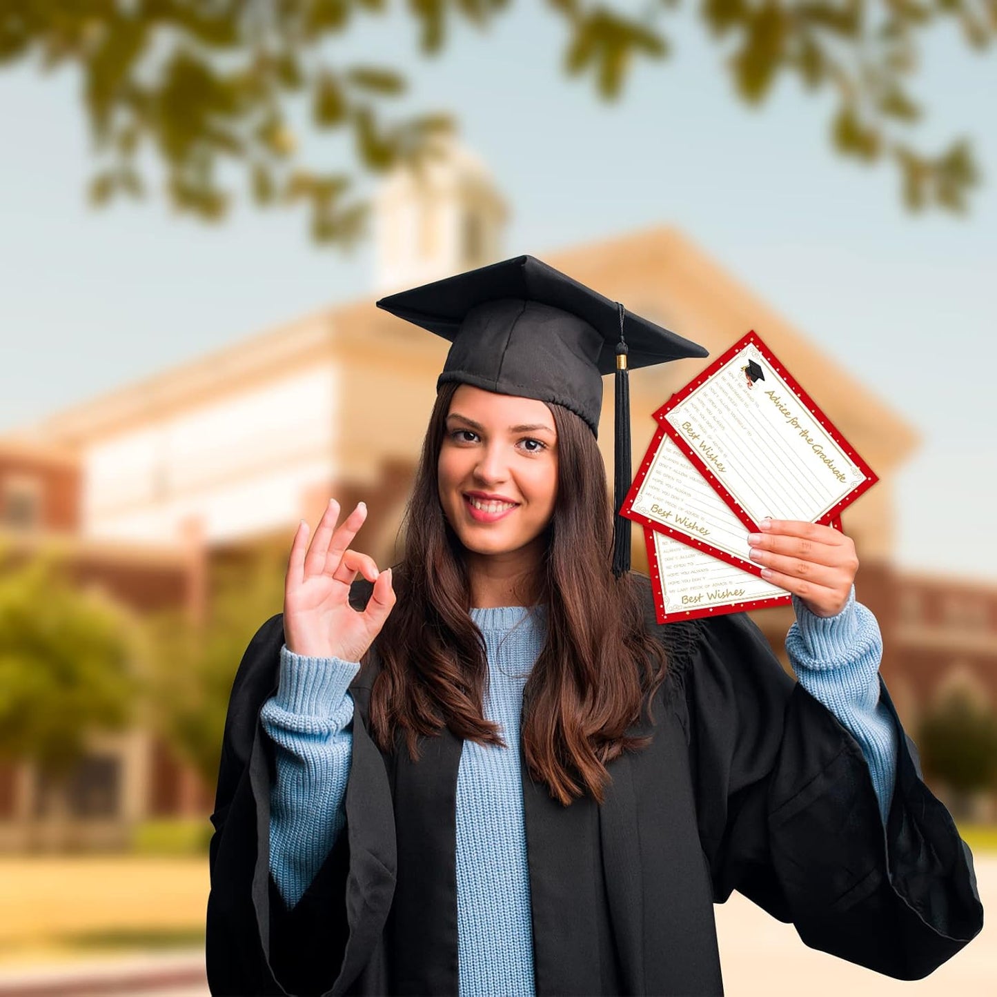 Graduation Advice Cards - 50-Pack Graduate Party Supplies 2026 Advice for the Graduate Decorations Party Favors Table Games Personalized Graduations Cards