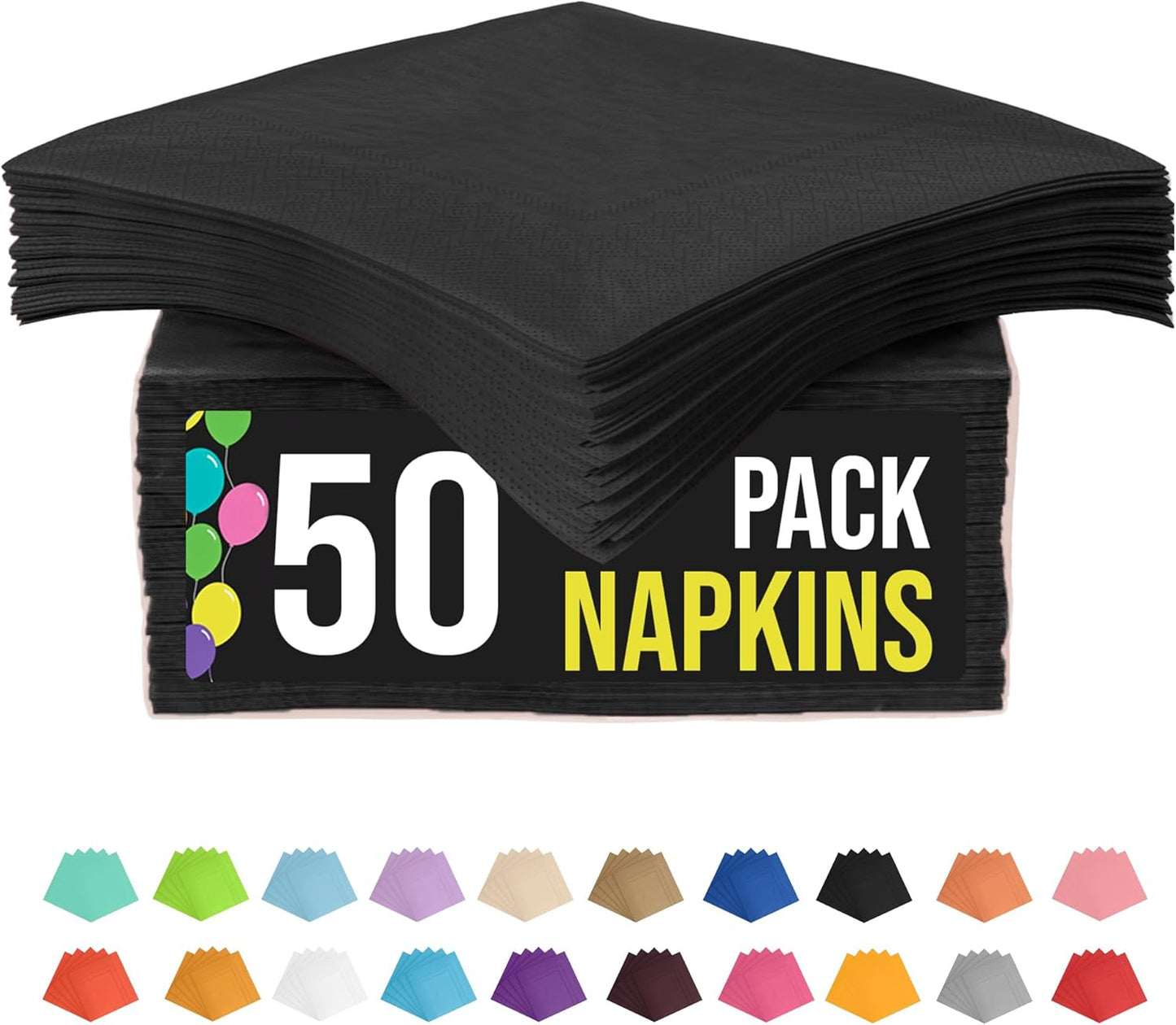 Party Solids Purple Paper Napkins Disposable Everyday 50 Pcs 2 Ply Purple Dinner Napkins Paper Everyday For Parties & Party Supplies