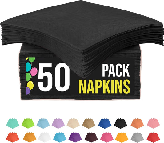 Party Solids Purple Paper Napkins Disposable Everyday 50 Pcs 2 Ply Purple Dinner Napkins Paper Everyday For Parties & Party Supplies