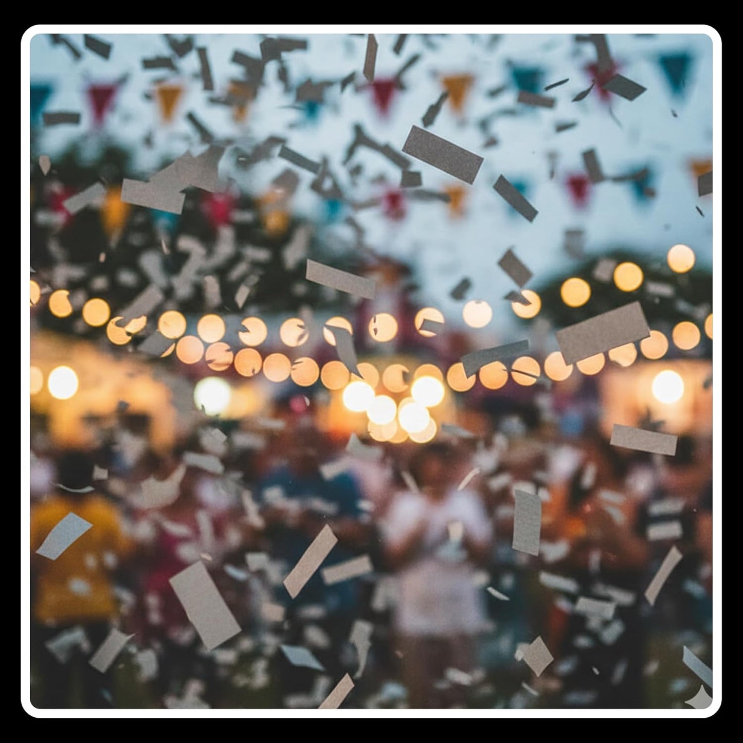 Ultimate Confetti, Multicolor Biodegradable Confetti - Rectangular Fluttering Tissue Paper Confetti for Cannon and Launcher use - Best for Holidays, Birthday, Wedding, and Parties - 1 lb, 16 oz
