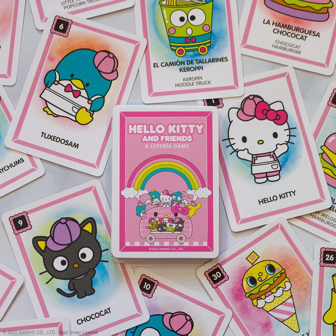 Hello Kitty Loteria Game - Custom Bingo Style Inspired by Spanish Words & Mexican Culture
