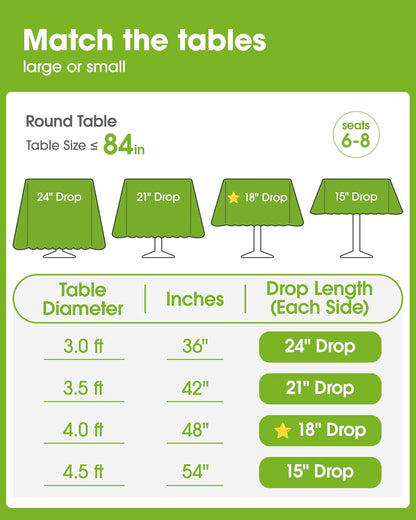 Pureegg Plastic Table Cloth 10 Pack, 54 x 108 Inch Disposable Table Cloths for Party, Picnic and Wedding, Rectangle, White - Colors B