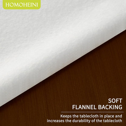 Rectangle Table Cloth,100% Waterproof Tablecloth Oil Proof Spill Proof Vinyl Table Cloth, Wipe Clean Plastic Table Cover for Dining, Camping, Indoor and Outdoor 52" x 70",Leaves