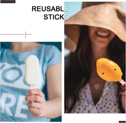 30 Pieces Acrylic Sticks Reusable Cakesicle Cake Pop Mold Mirror Ice Pop Sticks Ice Cream Cakesicle Mold for Home Cake Candy Gifts Party Craft