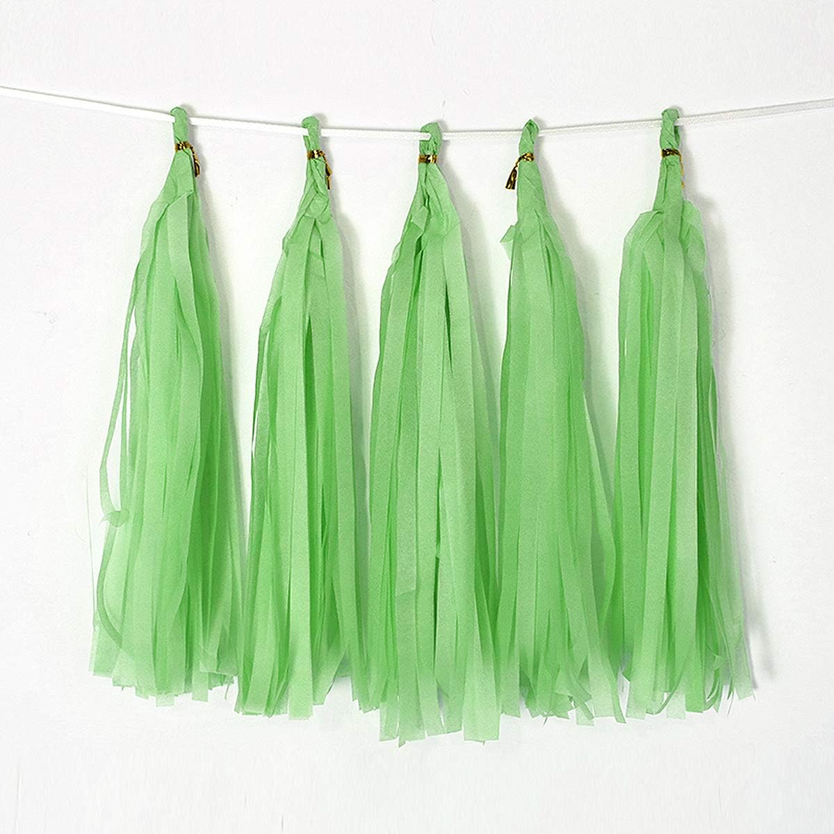 9.8in Blue Tissue Paper Tassel DIY Hanging paper decorations Party Garland Decor for Party Decorations Wedding,Festival,Baby Shower Decoration 20PCS25cm