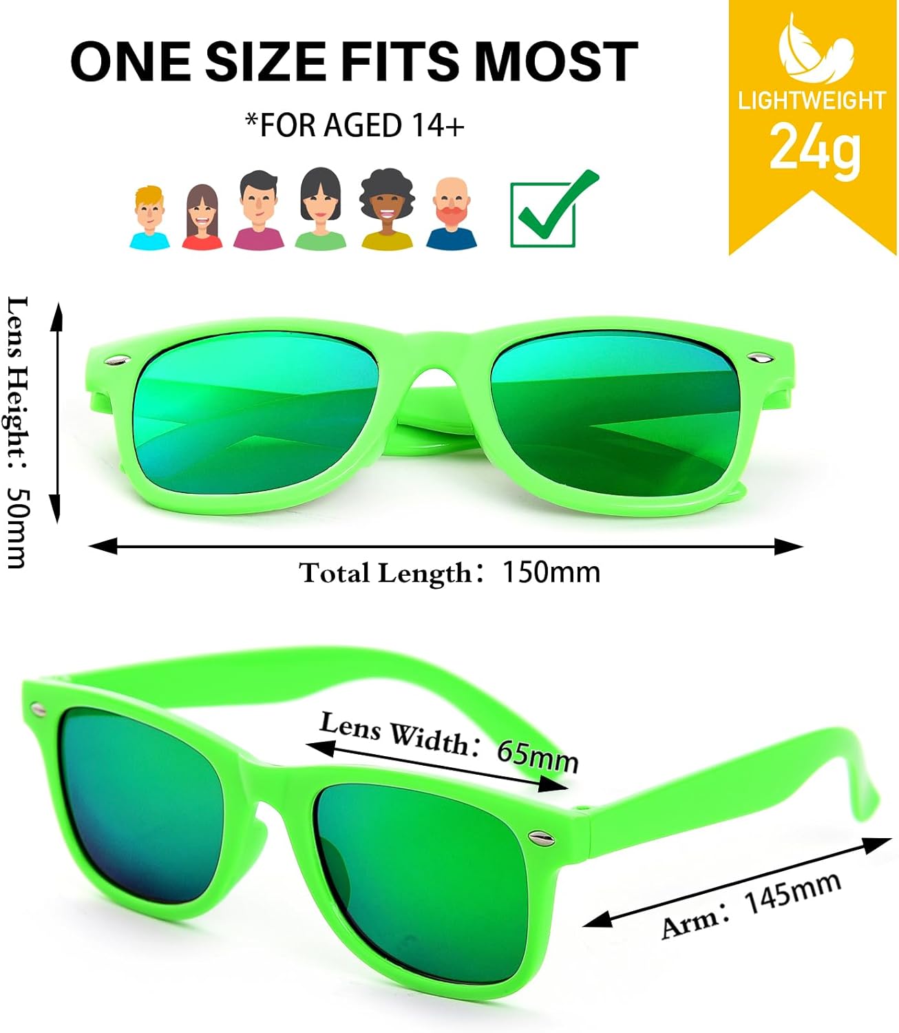 Party Sunglasses Bulk - Adult Retro Plastic Pack of 12 Vintage Sunglasses for Men Women - Party Favors