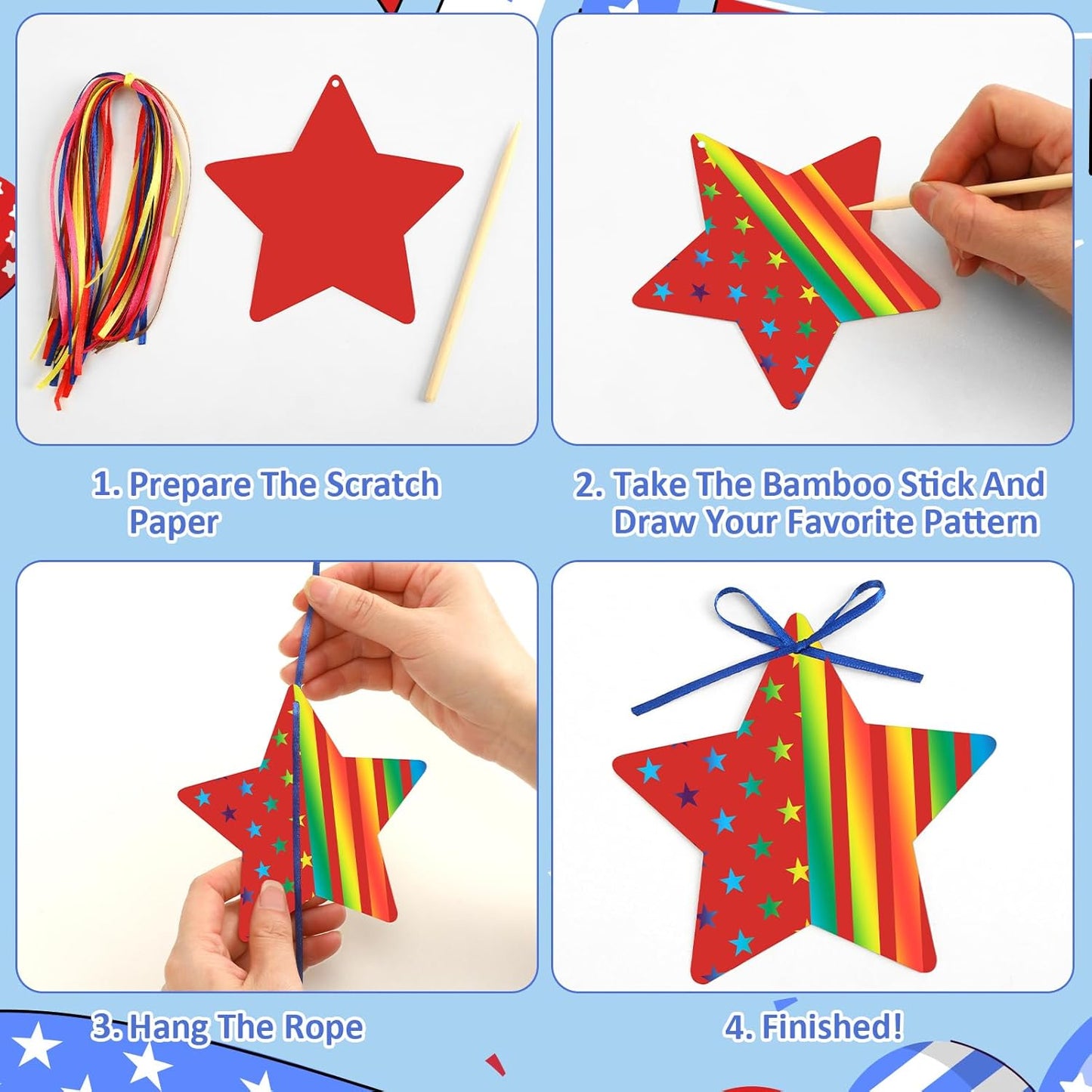 JULMELON 36 PCS Ocean Crafts, Rainbow Scratch Art Under The Sea Party Favors DIY Magic Color Summer Ocean Animals Scratch Cards for Summer Party Favors School Activities