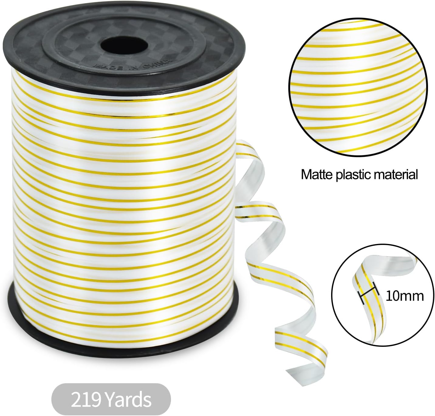 TONIFUL 500 Yards Curling Ribbon-Balloon Ribbon-Balloon String for Art&Craft Decor,Gift Wrapping,Ribbons and Bows for Christmas New Year Birthday Gifts (Silver)