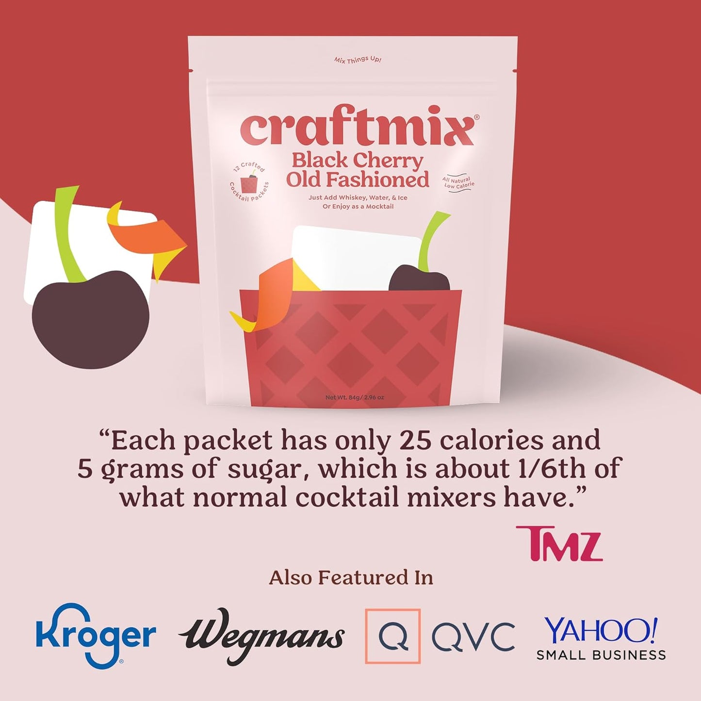 Craftmix Espresso Martini Cocktail & Mocktail Drink Mixer, Skinny Mixes - Water Flavoring Packets - Made With Real Coffee Beans - Vegan, Low-Carb, Low-Sugar, Non-GMO, Dairy Free, Gluten Free, 12 Pack