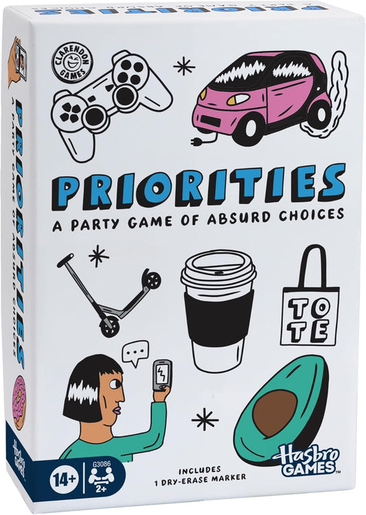 Priorities Game | A Party Game of Absurd Choices | Hilarious Card Games for Adults and Teens | Ages 14+ | 2+ Players | 30 Mins.