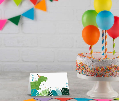 Table Place Card, Jungle Safari Animals Themed Tent Style Cards, Pack of 25 Half-Fold Reception Place Card, Gold Wild Animal Food Labels, Perfect for Baby Shower, Birthday Party C08