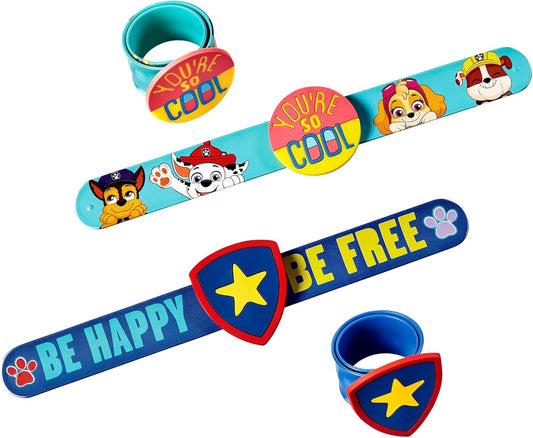 Assorted Paw Patrol Colorful Slap Plastic Bracelet - - 1" x 9" (Pack of 1) - Perfect for Gift or Paw Patrol Fans