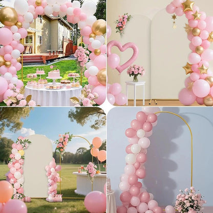 3-Piece Arch Cover Bundle – 7.2FT, 6.6FT & 6FT Stretch Spandex Backdrop Set – Wedding, Birthday & Photo Booth Arch Covers for Every Event