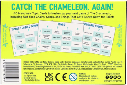 The Chameleon: Award-Winning Bluffing Board Game for Family, Adults & Friends | Includes 80 Extra Secret Words | Who is The Imposter?