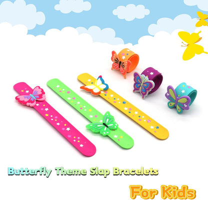 Cat Slap Bracelets for party- Silicone Wristbands Adjustable Party Favors, Classroom Prizes, Carnival Games - Birthday Gifts for Adults(6Pack)-LOCHSOEL