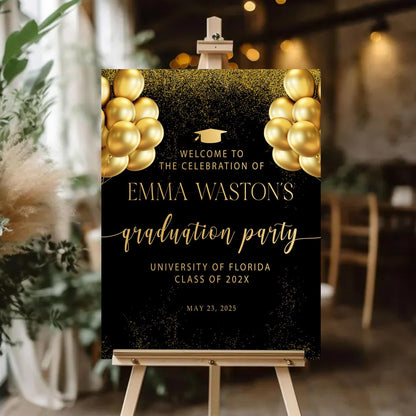 Personalized 2026 Graduation Party Welcome Sign, Minimalist Grads Decor, Class of 2026 Graduation Party Poster, Custom Graduation Party Sign, Congrats Grad Decorations Design 2