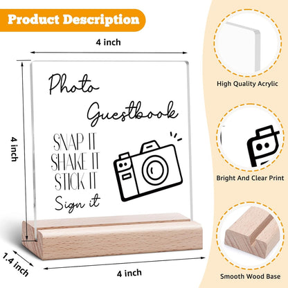 Wedding Sign for Ceremony and Reception Desk Decorative Sign Wedding Engagement Gifts for Couples Weddings Guest Book Desk Decor Bridal Shower Party Favors Weddings Reception Table Decor