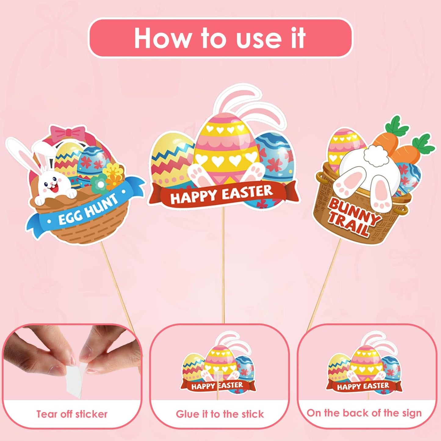 AhfuLife Easter Egg Scavenger Hunt Clue Cards for Family Friends, 27 Cards Set with Clues, Rules, Answers, Winner Cards for Easter Party Activities, Games Indoor, Easter Party Decorations Supplies