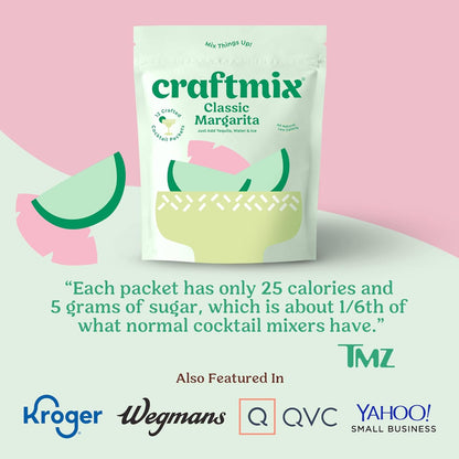 Craftmix Espresso Martini Cocktail & Mocktail Drink Mixer, Skinny Mixes - Water Flavoring Packets - Made With Real Coffee Beans - Vegan, Low-Carb, Low-Sugar, Non-GMO, Dairy Free, Gluten Free, 12 Pack