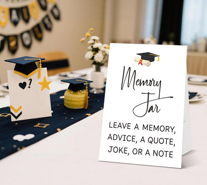 Graduation Tabletop Sign, Guestbook Sign, Include One 8×11 Signs with Holder, Graduation Party Signs for Class of 2026, High School College Grad Decoration - QF02