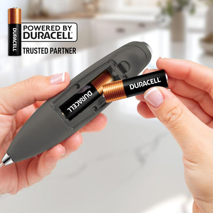 Zulay Kitchen Powerful Milk Frother Wand With Duracell Batteries - Ultra Fast Handheld Drink Mixer - Electric Whisk Foam Maker for Coffee, Lattes, Cappuccino & Matcha - Z1 Motor - Black - Colors A