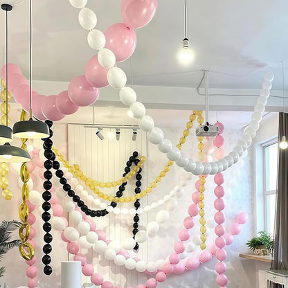 Gold Quick Link Balloons, 60PCS Linking for Balloon Wall Arch Chains, 6inch Linkable for Wedding Birthday Baby Shower Engagement Graduation Party Decorations