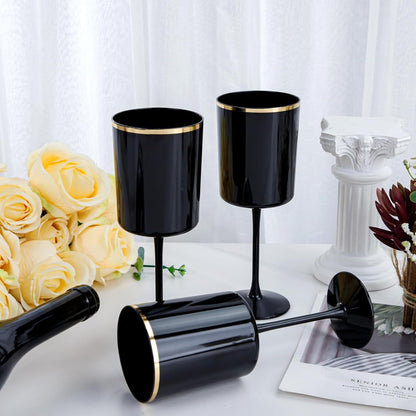 Ciaell 36 Pack Plastic Champagne Flutes - 6 Oz Disposable Champagne Glasses - Square Clear Plastic Toasting Glasses for Party Birthday Anniversary Wedding