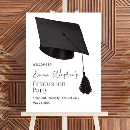 Personalized 2026 Graduation Party Welcome Sign, Minimalist Grads Decor, Class of 2026 Graduation Party Poster, Custom Graduation Party Sign, Congrats Grad Decorations Design 2