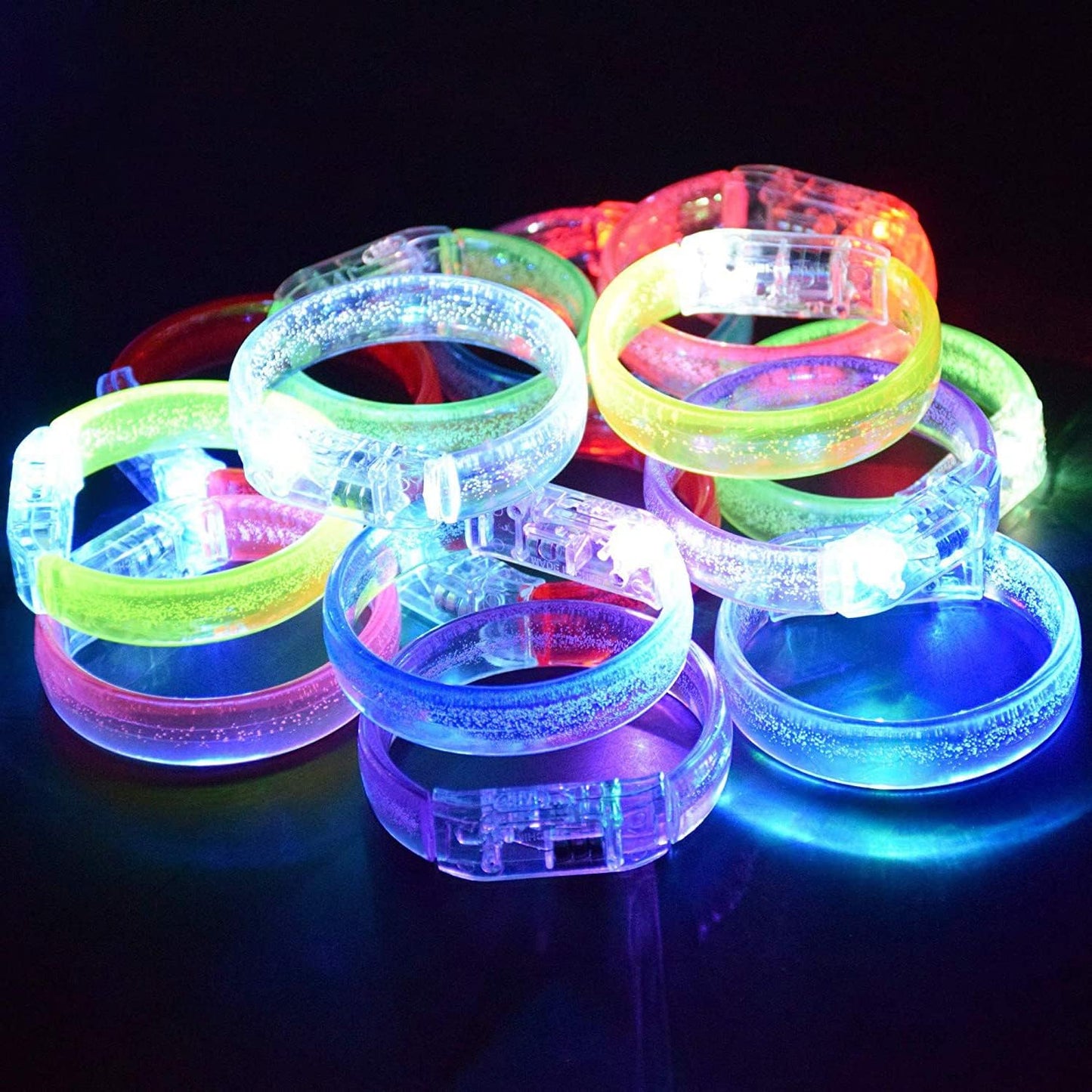 M.best 112pcs Glow Bracelets Glow in The Dark Party Supplies Bracelets Toys for Kids Birthday Halloween Christmas Party Favors