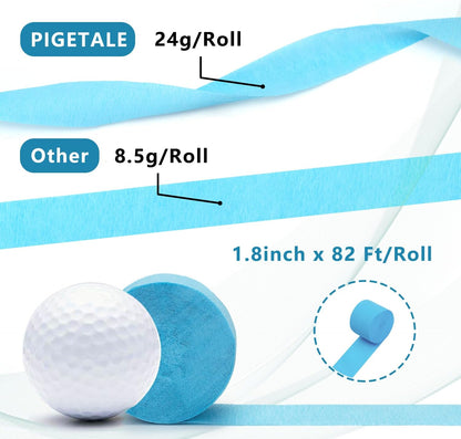 PIGETALE Crepe Paper Streamers 4 Rolls 328ft, Pack of Unique 3 Purple and White Party Streamer for Birthday Wedding Ceremony Baby Shower Party Decorations DIY Supplies Art Crafts (1.8Inch x 82Ft/Roll)