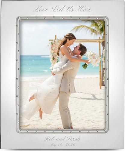 Lenox Devotion 8x10 Personalized Wedding Frame, Custom Engraved 8x10 Picture Frame for Wedding, Anniversary, Engagement, Accessories and Gifts for Bride and Groom
