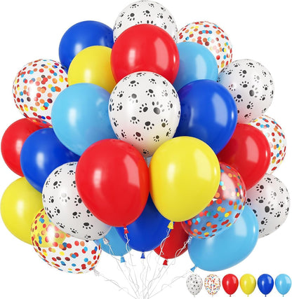 Blue Silver Balloons Set, 12 Inch Blue and Silver Balloons Dark Navy and Confetti Party Latex Balloon, Macaron Metallic Baby Blue Mixed Balloon for Birthday Graduation Baby Shower Wedding Retirement