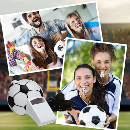 24 or 40 Pcs Baseball Football Soccer Sport Whistles Stadium Sporting Party Favor Noisemakers with Lanyard for Events Team Noise Whistles Loud Sound Party Acc