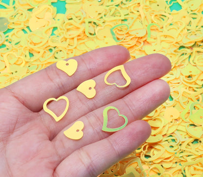 ONLYKXY 1200Pcs Love Heart Shaped Confetti, Table Wedding Decoration, Glitter Confetti for Wedding Party (Silver)