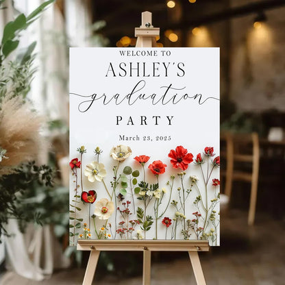 Personalized 2026 Graduation Party Welcome Sign, Minimalist Grads Decor, Class of 2026 Graduation Party Poster, Custom Graduation Party Sign, Congrats Grad Decorations Design 2