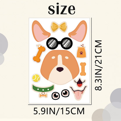 24 Sheets Cupcake Make a Face Sticker Sheets for Kids Todders Activities, Make Your Own Stickers for Kids Birthday Party Favor Supplies Craft