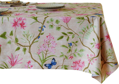 Rectangle Table Cloth,100% Waterproof Tablecloth Oil Proof Spill Proof Vinyl Table Cloth, Wipe Clean Plastic Table Cover for Dining, Camping, Indoor and Outdoor 52" x 70",Leaves